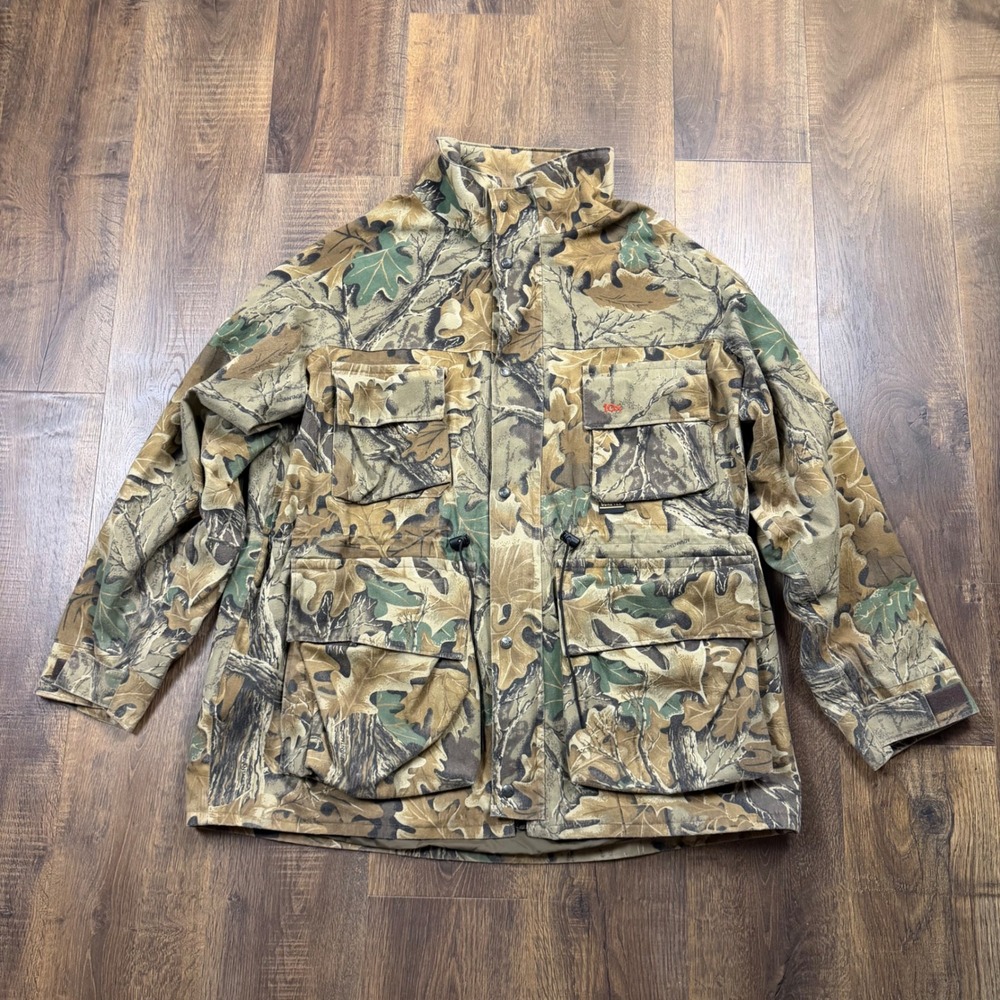 Vintage 90s 10X Gore-Tex Realtree Camo Hunting Jacket USA Men's 2XL Tall